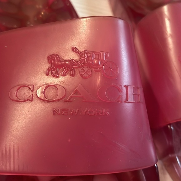 Coach Alyssa Pool Slides Pink Sz 8 Women - Picture 11 of 11